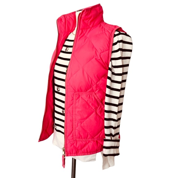 J. CREW FACTORY Puffer Vest Bright Pink Sz XXS - Picture 3 of 9